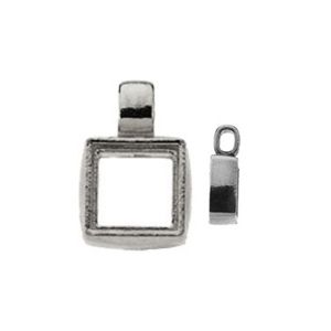 Princess/Square Bezel Cabochon Pendant
