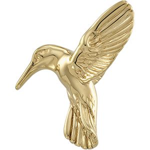 Electroform Hummingbird Brooch
