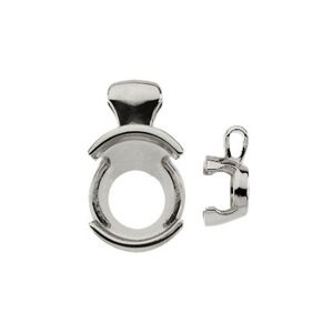 Round Partial Bezel Solitaire Pendant
