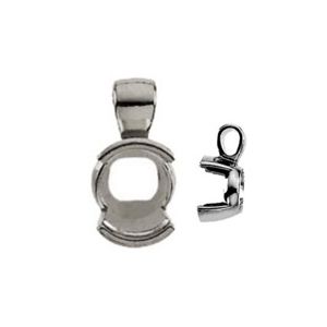 Round Half-Bezel Pendant