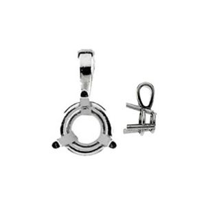 3-Prong Round Wire Basket Pendant