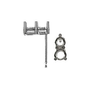 2-Stone Earring with .030