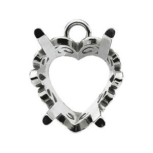 Heart Scroll Setting&reg; Dangle