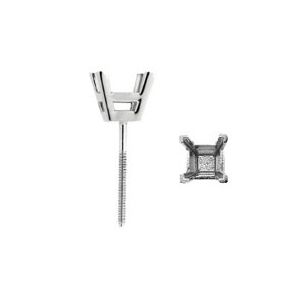 Princess Threaded Post Earring