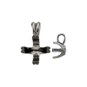 Round Twin Prong Pendant