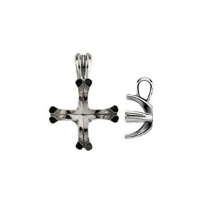 Princess/Square Twin Prong Pendant