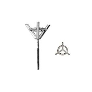 Round 3-Prong Earring with .034