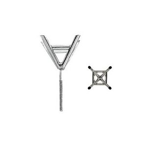 4-Prong Princess Cocktail Style Earring with .032