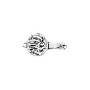 Open Twist Ball Pearl Clasp