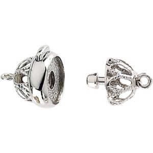 Two-Tone Single Strand Pearl Clasp