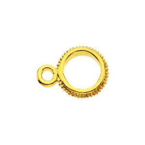 22K Handmade Granulated Toggle Ring