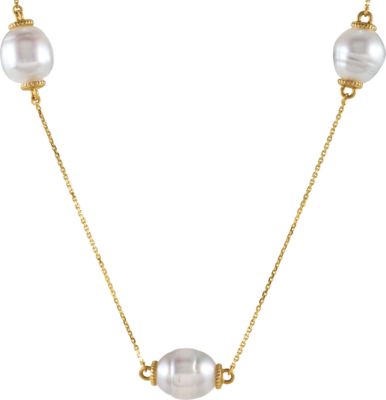 Granulated Design Pearl Necklace