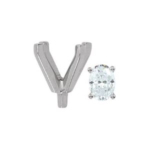 Oval 4-Prong Peg Setting