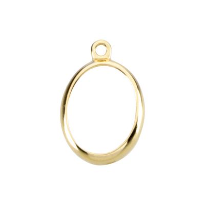 Oval Bezel Dangle