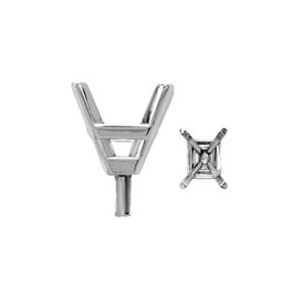 Emerald 4-Prong Tapered Peg Setting