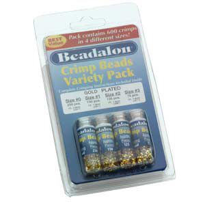Beadalon® Crimp Tubes Variety Pack -  600 Pieces