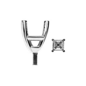 4-Prong Asscher Peg Setting