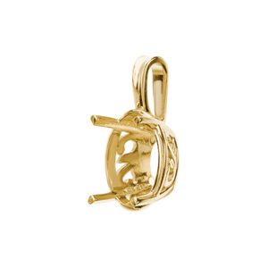OVAL LAUREL SCROLL PENDANT