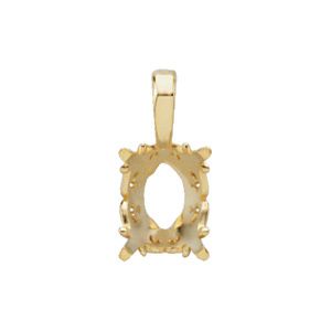 OVAL VINTAGE SCROLL PENDANT
