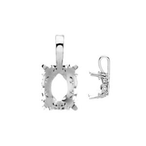 Oval Vintage Scroll Setting&reg; Pendant