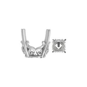 Round Vintage Scroll Setting&reg; for Earring Assembly
