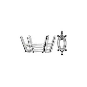 Marquise 6-Prong Wire Basket Setting with Bar