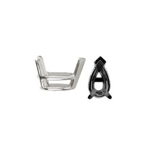 Pear 3-Prong Setting with Bar