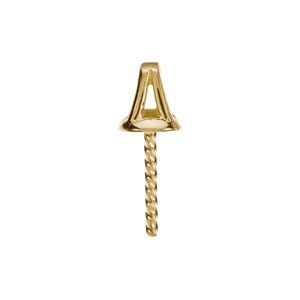 Pear Cap with Pearl Post