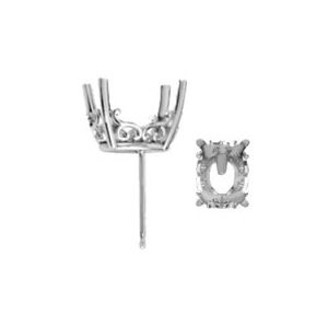 Oval Vintage Scroll Setting&reg; Earring