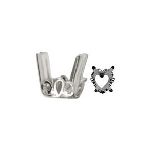 Heart 4-Prong Scroll Setting&reg; with Bar