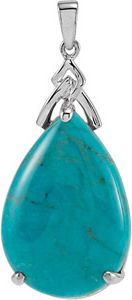 Genuine Chinese Turquoise Pendant