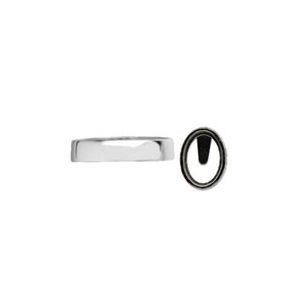 Vertical Oval Full Bezel Cabochon Setting