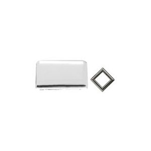 Princess/Square Back-Set Bezel Setting with Bar