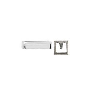 Princess/Square Full Bezel Cabochon Setting with Bar