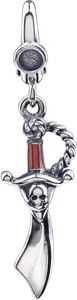 Enamel Pirate Sword Charm
