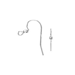 Ear Wire with 3.0mm Mirror Bead