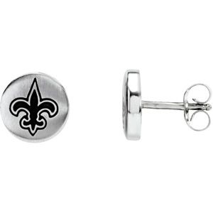 New Orleans Saints Logo Stud Earrings