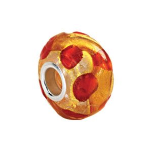 Kera™ Gold & Orange Murano Glass Bead