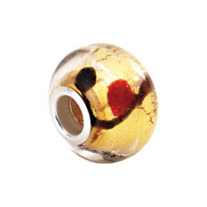 Kera™ Gold Bleeding Murano Glass Bead