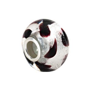 Kera™ Silver Leopard Murano Glass Bead
