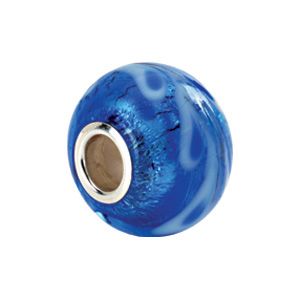 Kera™ Silver & Blue Murano Glass Bead