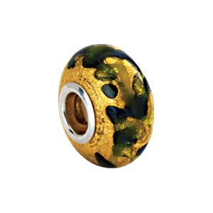 Kera™ Gold, Green & Blue Murano Glass Bead