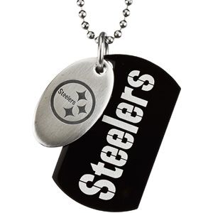 steelers dog tag necklace