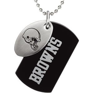 Cleveland Browns Double Dog Tag w/chain