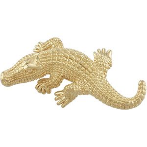 Alligator Brooch (Electroform)