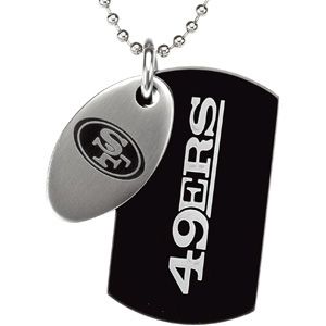 San Francisco 49ers Double Dog Tag w/chain