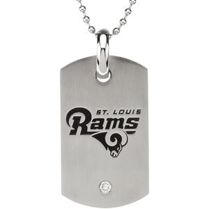 St. Louis Rams Logo Dog Tag w/chain
