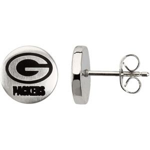 Green Bay Packers Logo Stud Earrings