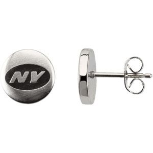 New York Jets Logo Stud Earrings