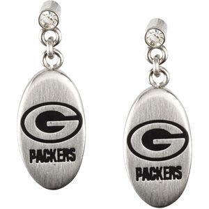 Green Bay Packers Logo Dangle Earrings